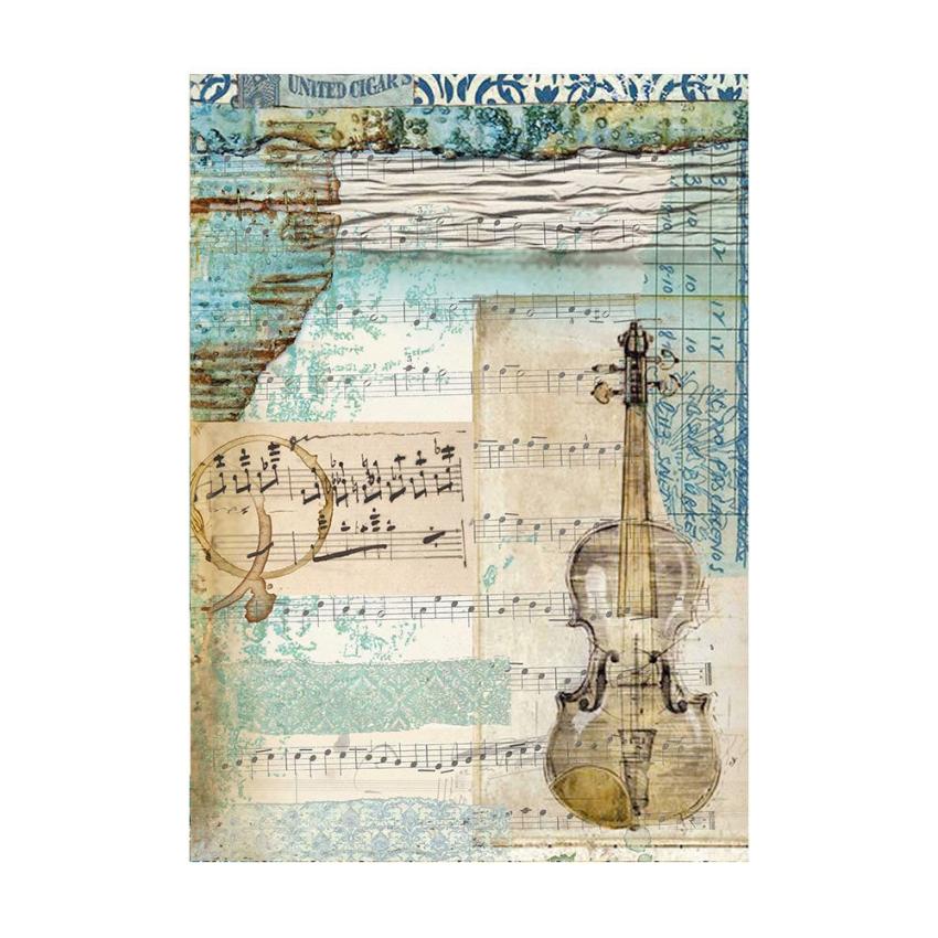 Stamperia - Decopatch Papier "Backgrounds" Decoupage A6 - 8 Bogen  