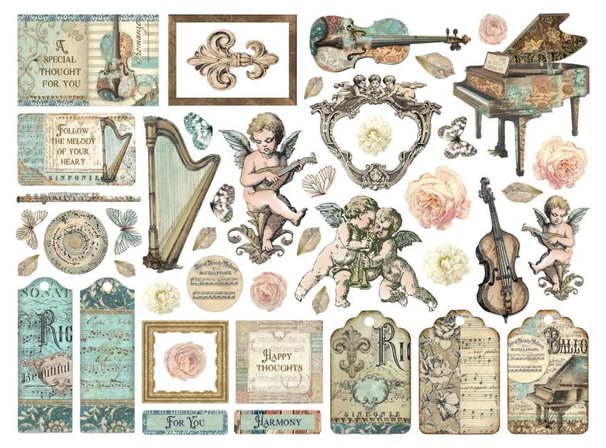 Stamperia - Stanzteile "Music" Die Cuts