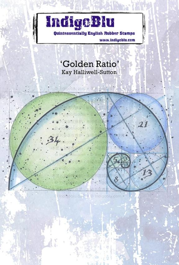 IndigoBlu - Gummistempel "Golden Ratio" A6 Rubber Stamp