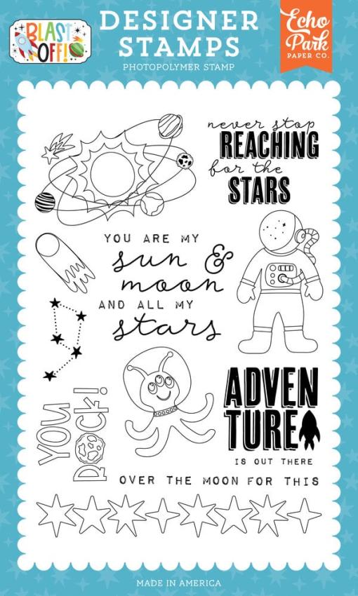 Echo Park - Stempelset "My Sun And Moon" Clear Stamps