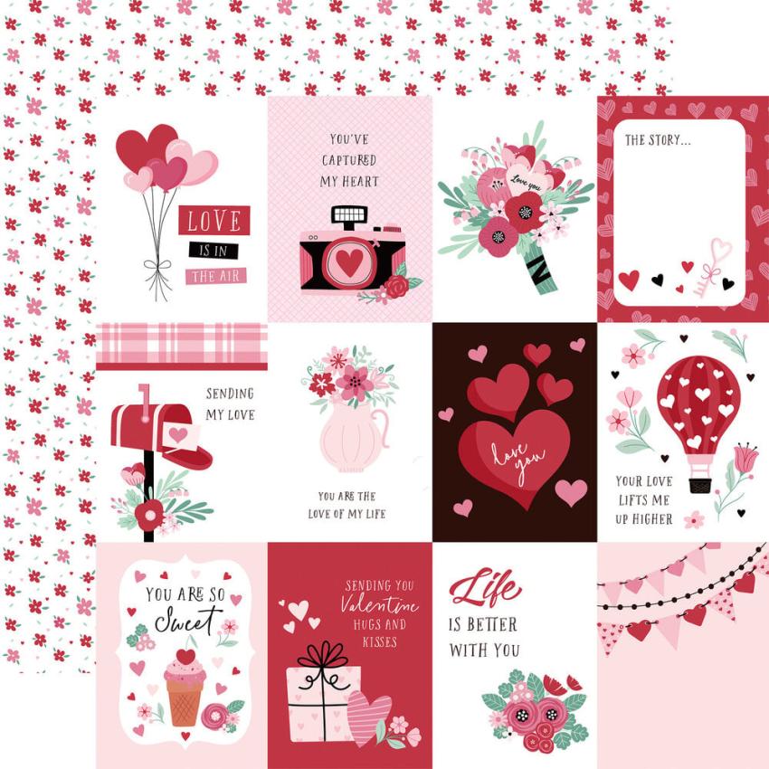 Echo Park - Designpapier "Valentine's Day" Collection Kit 12x12 Inch - 12 Bogen