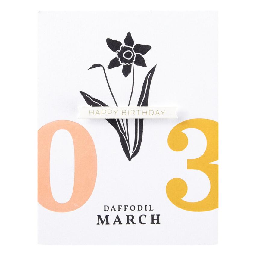 Spellbinders - Buchdrucktechnik "March Daffodil" BetterPress Plate