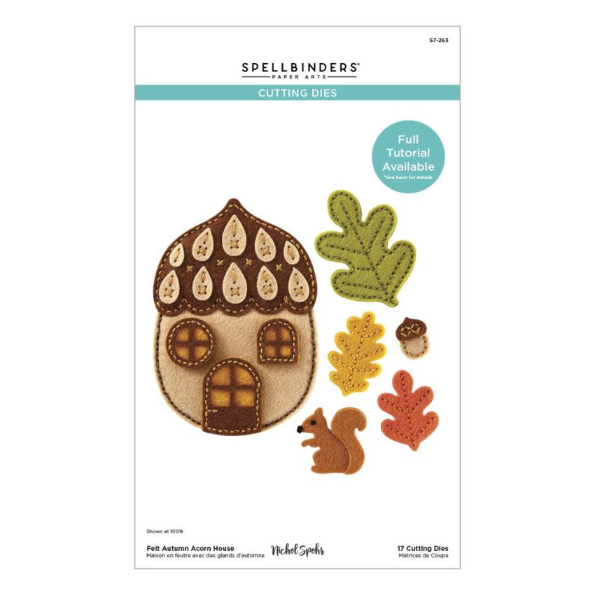 Spellbinders - Stanzschablone "Felt Autumn Acorn House" Dies