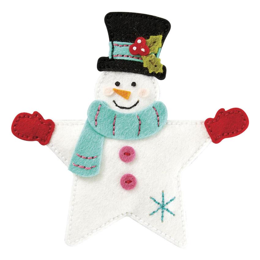 Spellbinders - Stanzschablone "Felt Snowman Star" Dies