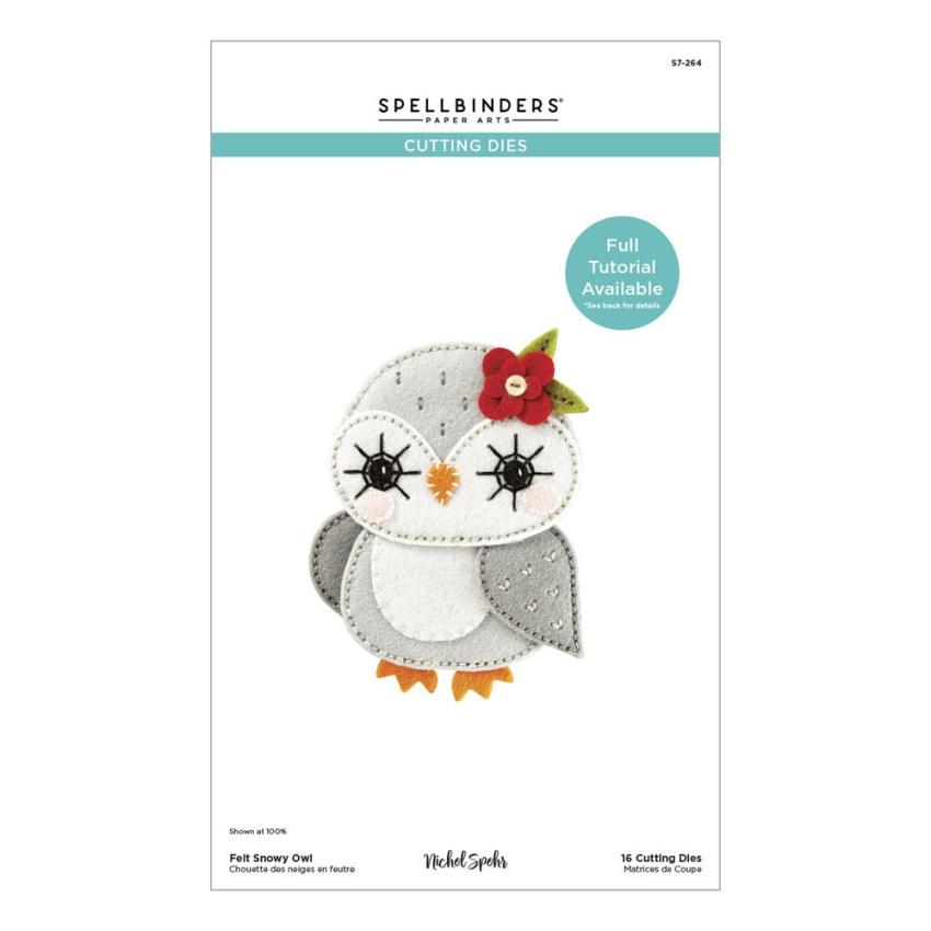 Spellbinders - Stanzschablone "Felt Snowy Owl" Dies