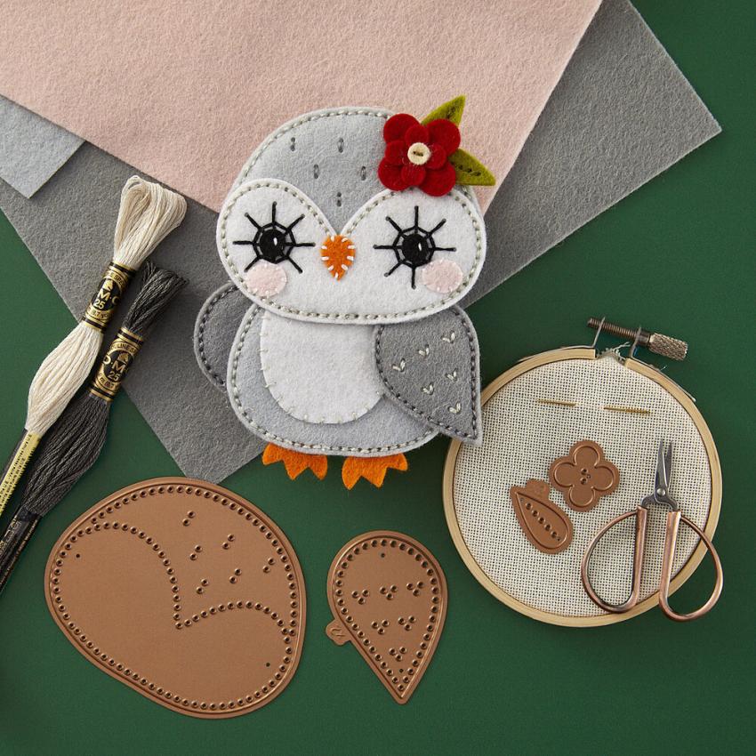 Spellbinders - Stanzschablone "Felt Snowy Owl" Dies