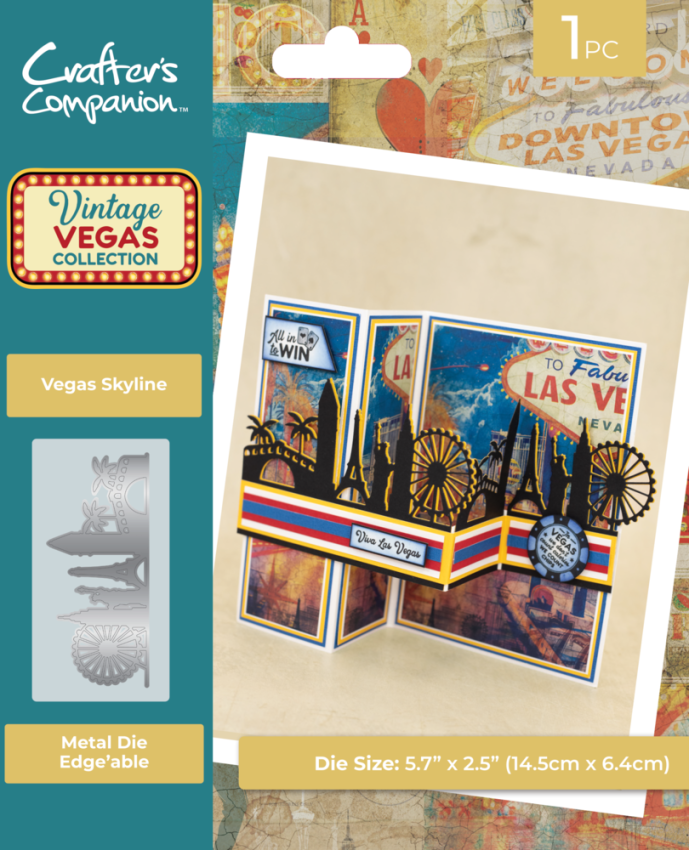 Crafters Companion - Stanzschablone "Vegas Skyline" Dies