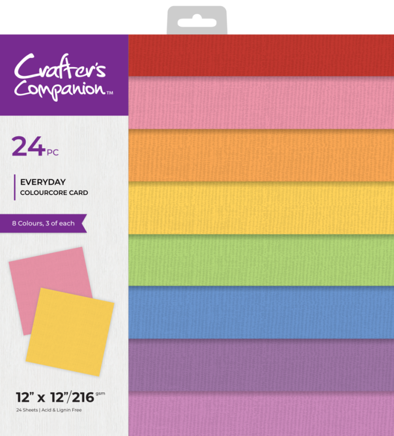 Crafters Companion - Luxury Linen Cardstock 12x12 Inch "Everyday" 36 Bogen 