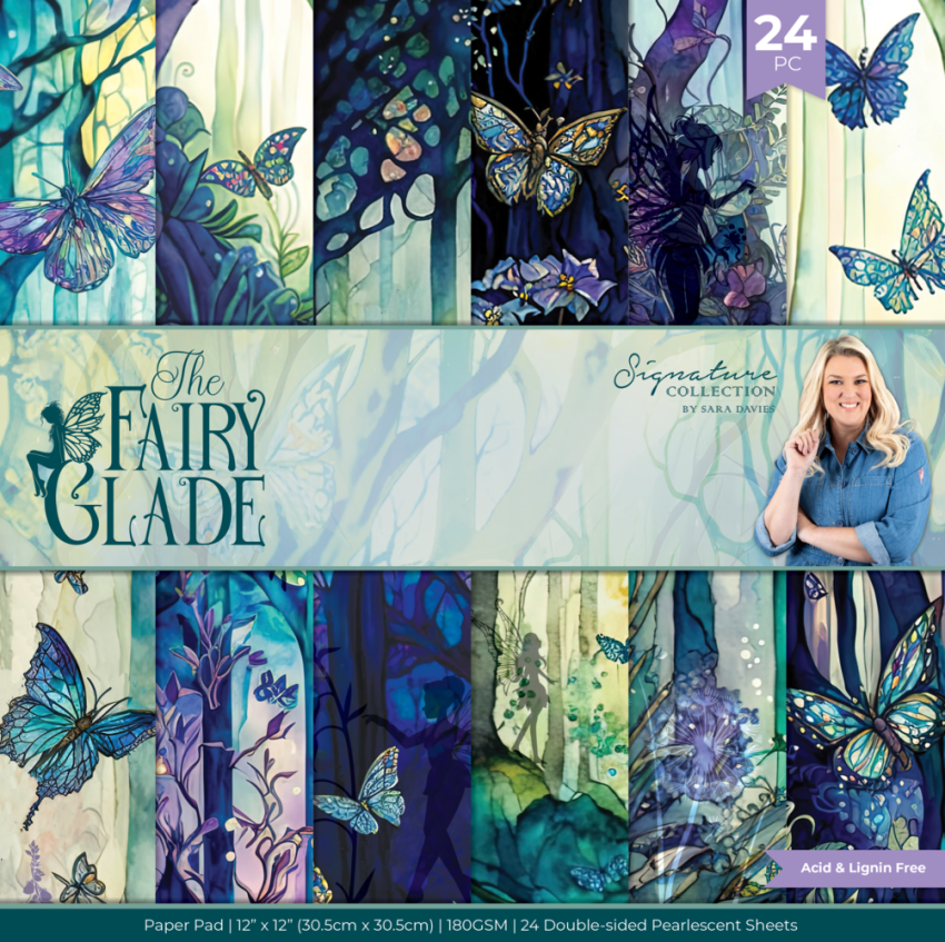 Crafters Companion - Designpapier "Fairy Glade" Paper Pack 12x12 Inch - 24 Bogen