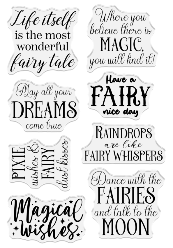 Crafters Companion - Stempelset "Make a Wish" Clear Stamps