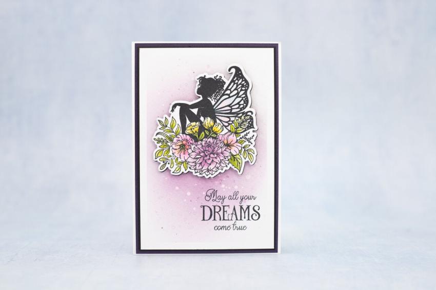 Crafters Companion - Stempelset & Stanzschablone "Among the Wildflowers" Stamp & Dies