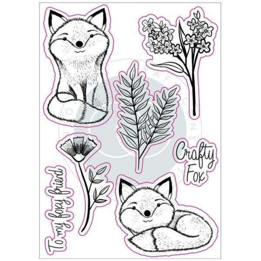 Craft Consortium - Stempelset "Henry the Fox" Clear Stamps