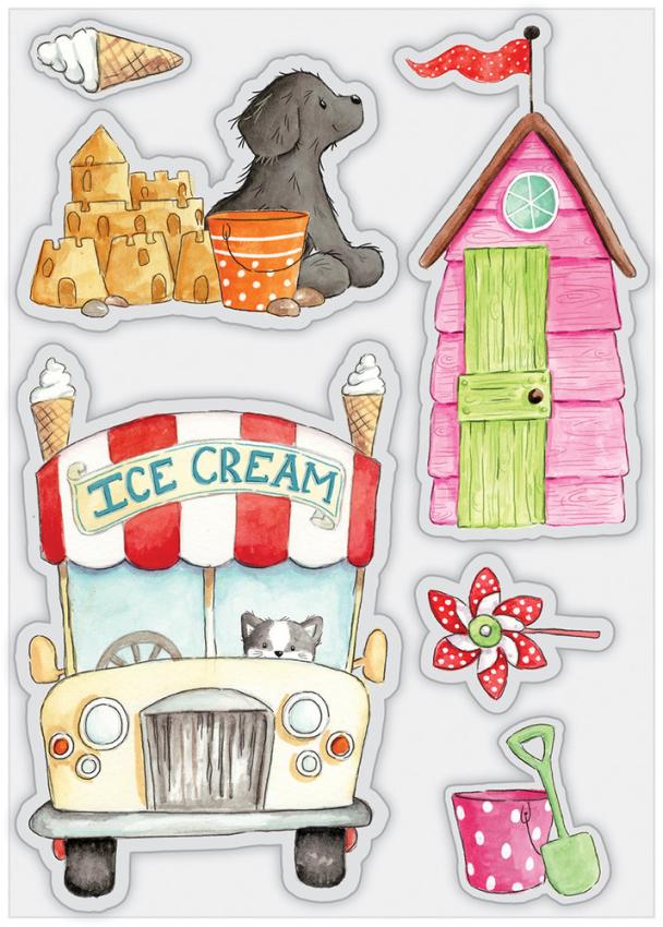 Craft Consortium - Stempelset "Ice Cream" Clear Stamps