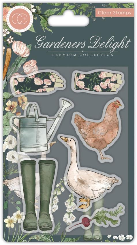 Craft Consortium - Stempelset "Gardeners Delight" Clear Stamps