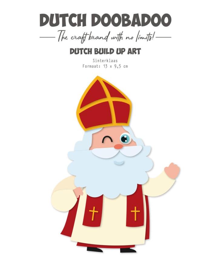 Dutch Doobadoo - Schablone A5 "Sinterklaas" Stencil - Dutch Card Art Build Up 