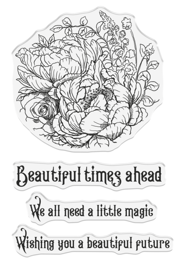 Crafters Companion - Stempelset "Floral Visions" Clear Stamps Design by Sheena Douglass