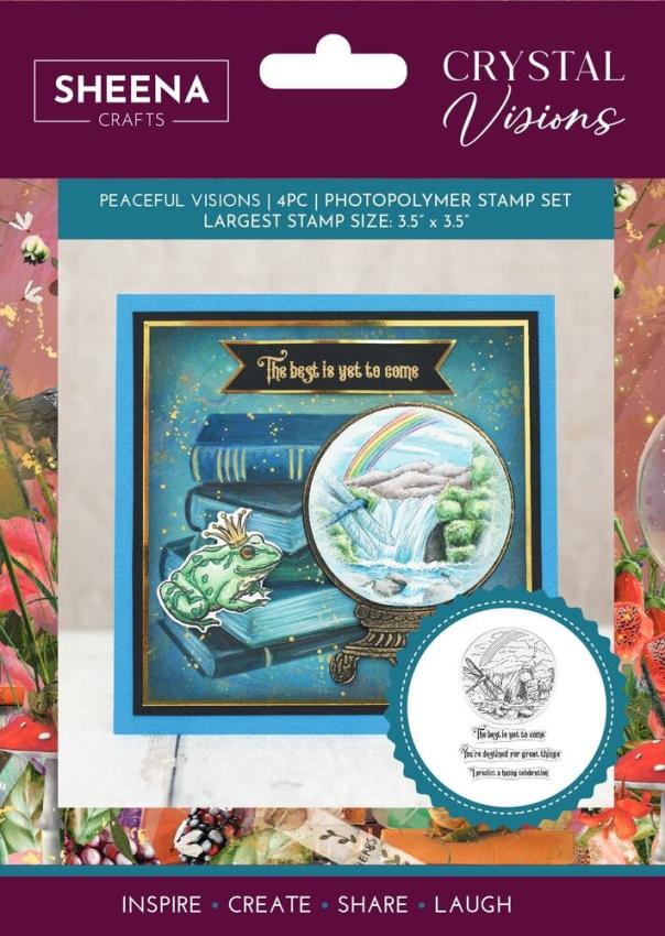 Crafters Companion - Stempelset "Peaceful Visions" Clear Stamps Design by Sheena Douglass