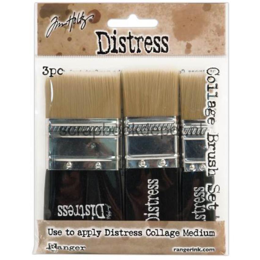 Ranger - Tim Holtz - Pinsel "Distress collage brush" 3 Stk.