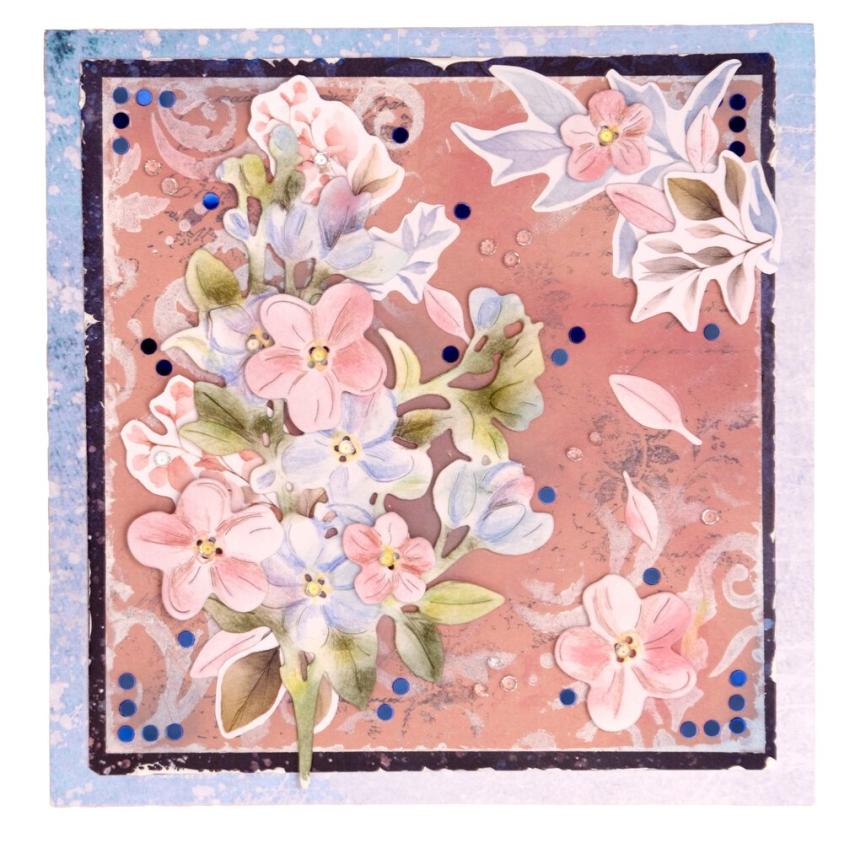 Studio Light - Stanzteile "Frozen Flowers" Die Cut Block - 20 Bogen