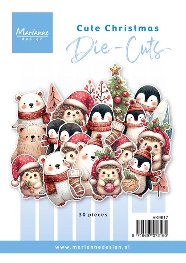 Marianne Design - Stanzteile "Cute Christmas" Die Cuts