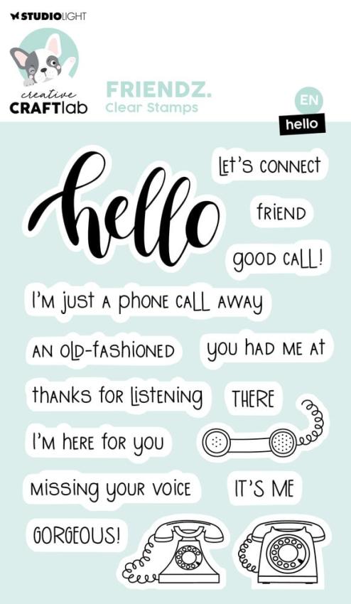 Creative Craft Lab - Studio Light - Stempelset "Hello" Clear Stamps