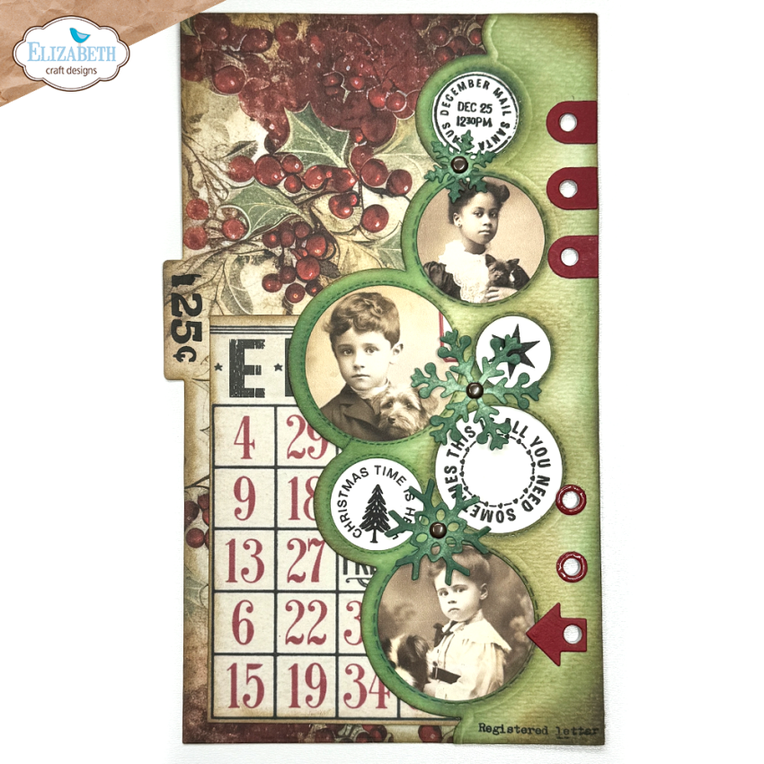 Elizabeth Craft Designs - Stanzschalone "Christmas Bubbles Edge Inlay" Dies