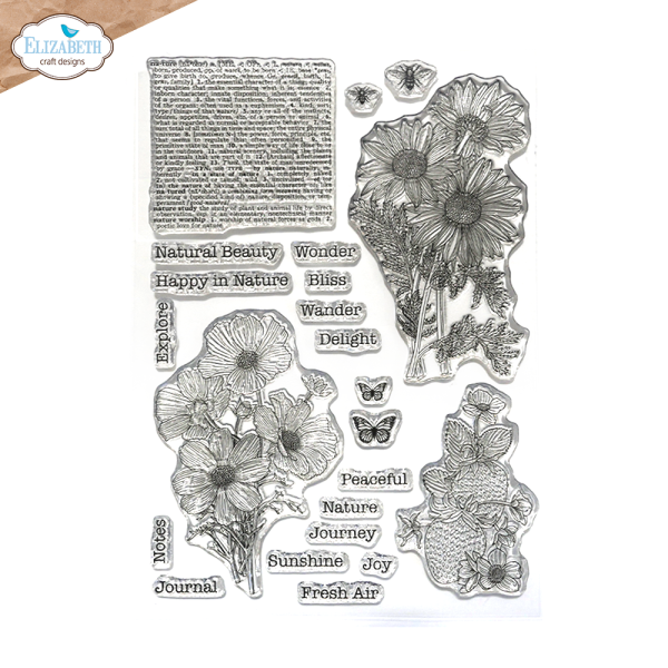 Elizabeth Craft Designs - Stempelset "Flowers & Nature" Clear Stamps