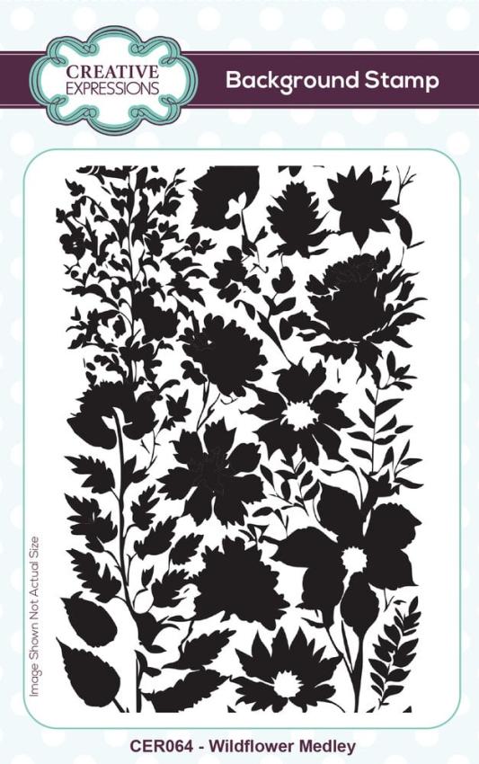 Creative Expressions - Gummistempel 10,2x15,2cm "Wildflower Medley" Rubber Stamp