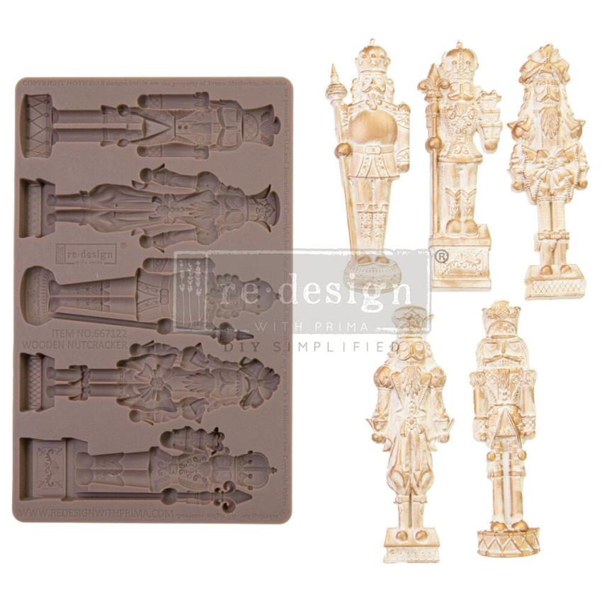 Re-Design with Prima - Gießform "Wooden Nutcracker" Mould 5x8 Inch