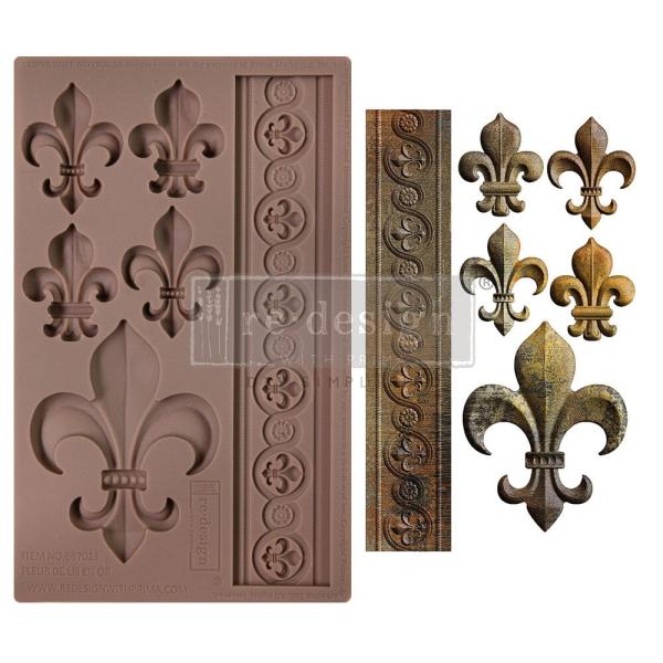 Re-Design with Prima - Gießform "Fleur De Lis En Or" Mould 5x8 Inch