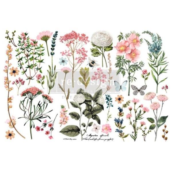 Re-Design with Prima - Transfer Aufkleber 6x12 Inch "Botanical Paradise" Decor Transfer 3 Bogen 