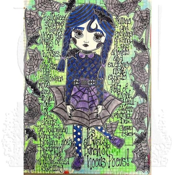 Stampers Anonymous - Gummistempelset "Going Batty" Dylusions Cling Stamp Design by Dyan Reaveley