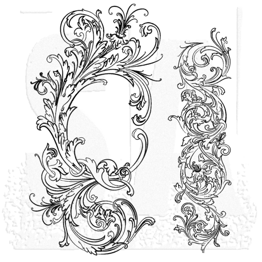 Stampers Anonymous - Gummistempelset "Fabulous Flourishes" Cling Stamp Design by Tim Holtz