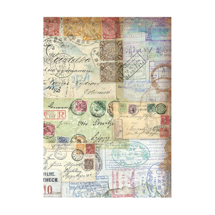 Stamperia - Decopatch Papier "Backgrounds" Decoupage A6 - 8 Bogen  