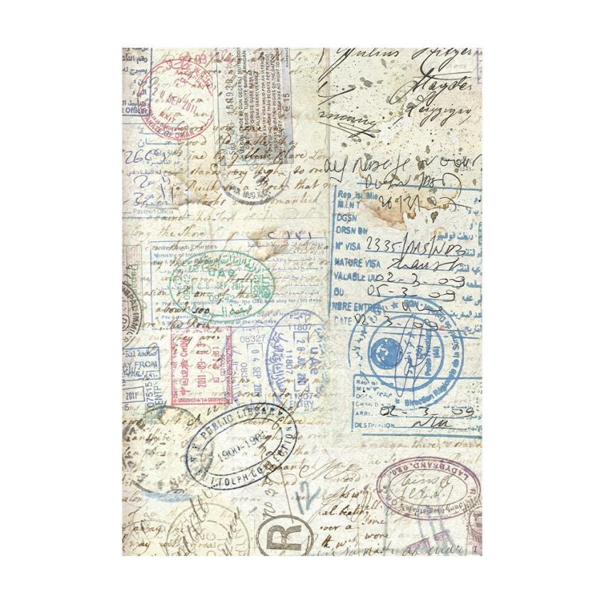 Stamperia - Decopatch Papier "Backgrounds" Decoupage A6 - 8 Bogen  