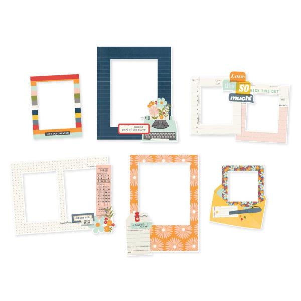 Simple Stories - Chipboard Frames "For The Record" 