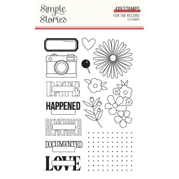 Simple Stories - Stempelset "For The Record" Clear Stamps 