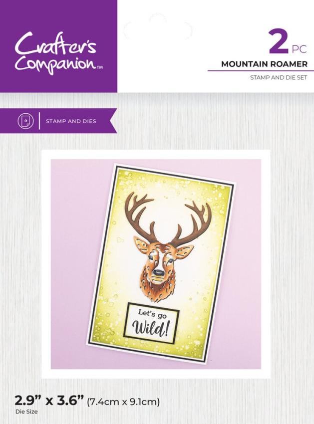 Crafters Companion - Stempelset & Stanzschablone "Mountain Roamer" Stamp & Dies