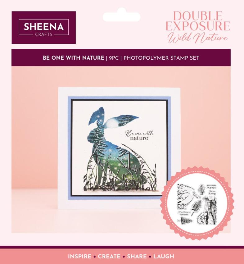 Crafters Companion - Stempelset "Be One with Nature" Clear Stamps Design by Sheena Douglass