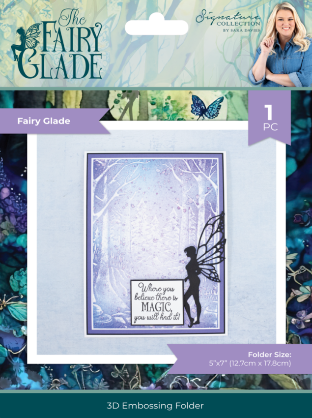 Crafters Companion - Prägefolder "Fairy Glade" 3D Embossingfolder