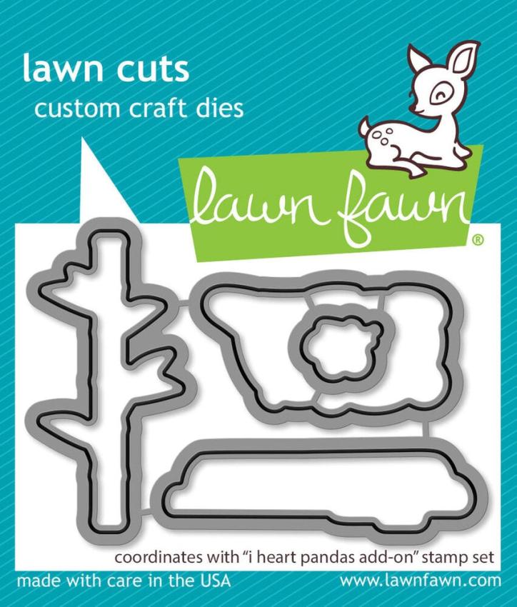 Lawn Fawn - Stanzschablone "I Heart Pandas" Add-on Die