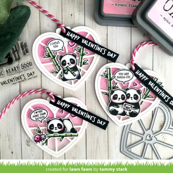 Lawn Fawn - Stanzschablone "Stitched Happy Heart Geo Frame" Add-on Die