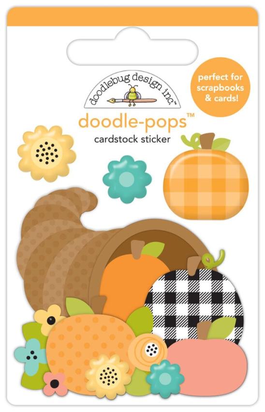 Doodlebug Design - Sticker "Farmhouse Horn A Plenty" Doodle-Pops 