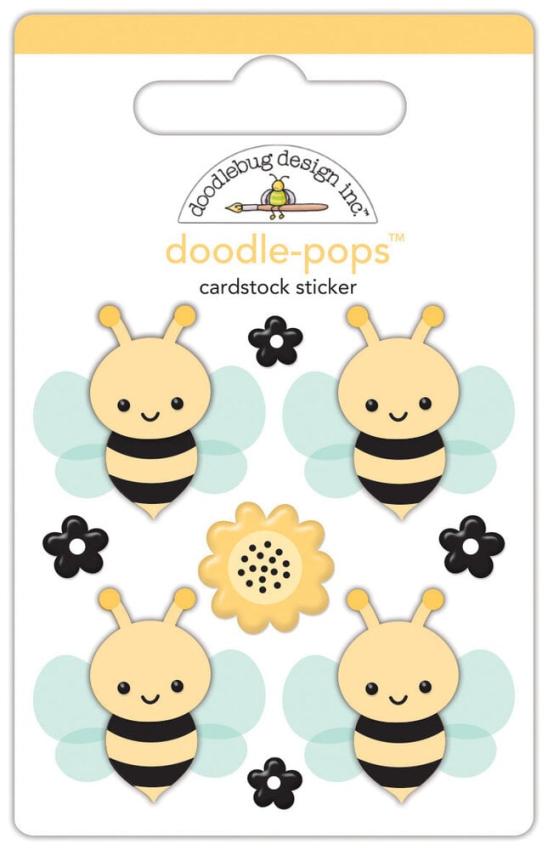 Doodlebug Design - Sticker "Farmhouse Busy Bees" Doodle-Pops 