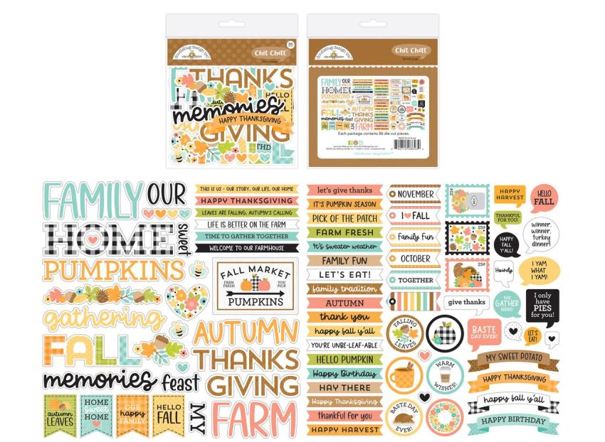 Doodlebug Design - Stanzteile "Farmhouse" Chit Chat