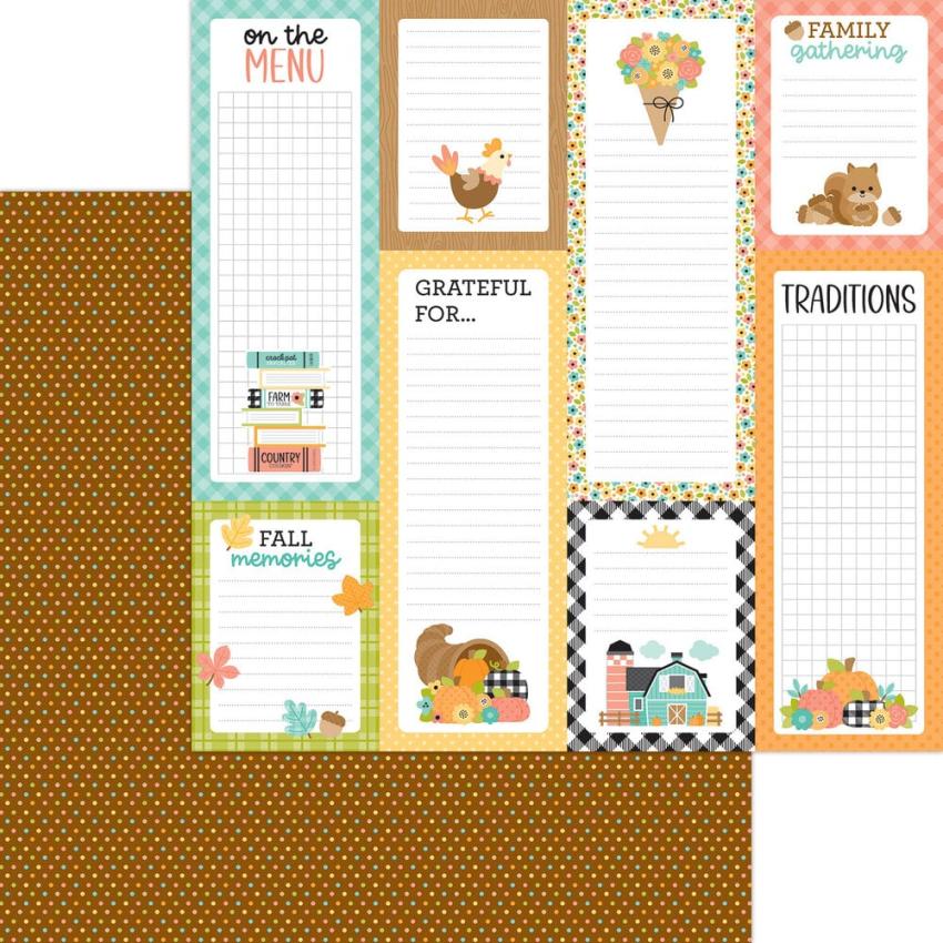 Doodlebug Design - Designpapier  "Farmhouse " Paper Pack 12x12 Inch - 12 Bogen