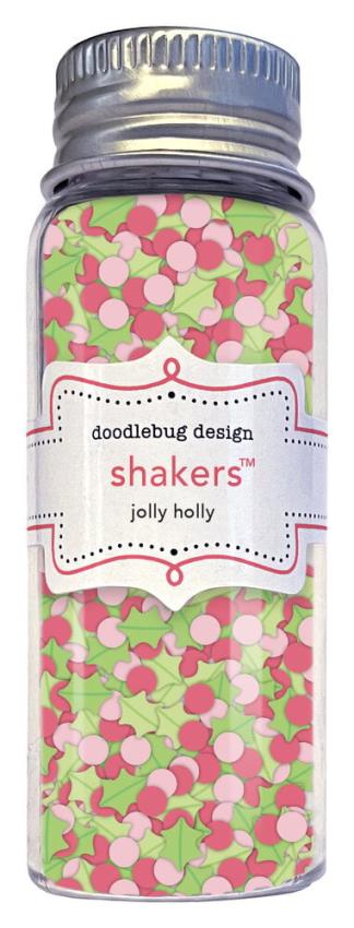 Doodlebug Design - Schüttelelemente "Tinsel Time Jolly Holly" Shakers