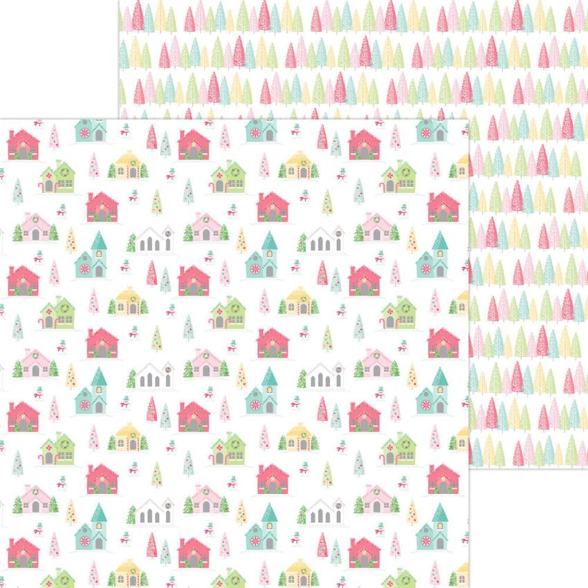 Doodlebug Design - Designpapier  "Tinsel Time " Paper Pack 12x12 Inch - 12 Bogen