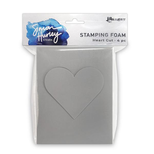 Ranger - Schaumstoff zum Stempeln "Heart" Stamping Foam Design by Simon Hurley