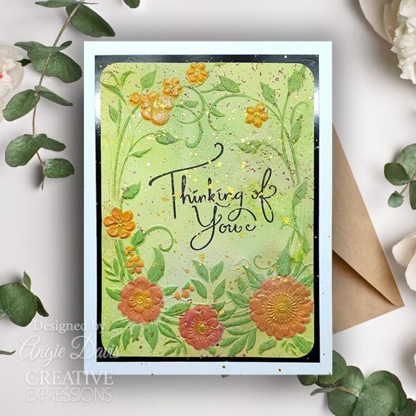 Creative Expressions - Stempelset "Floral Symphony Sentiments" Clear Stamps 10,2x15,2cm